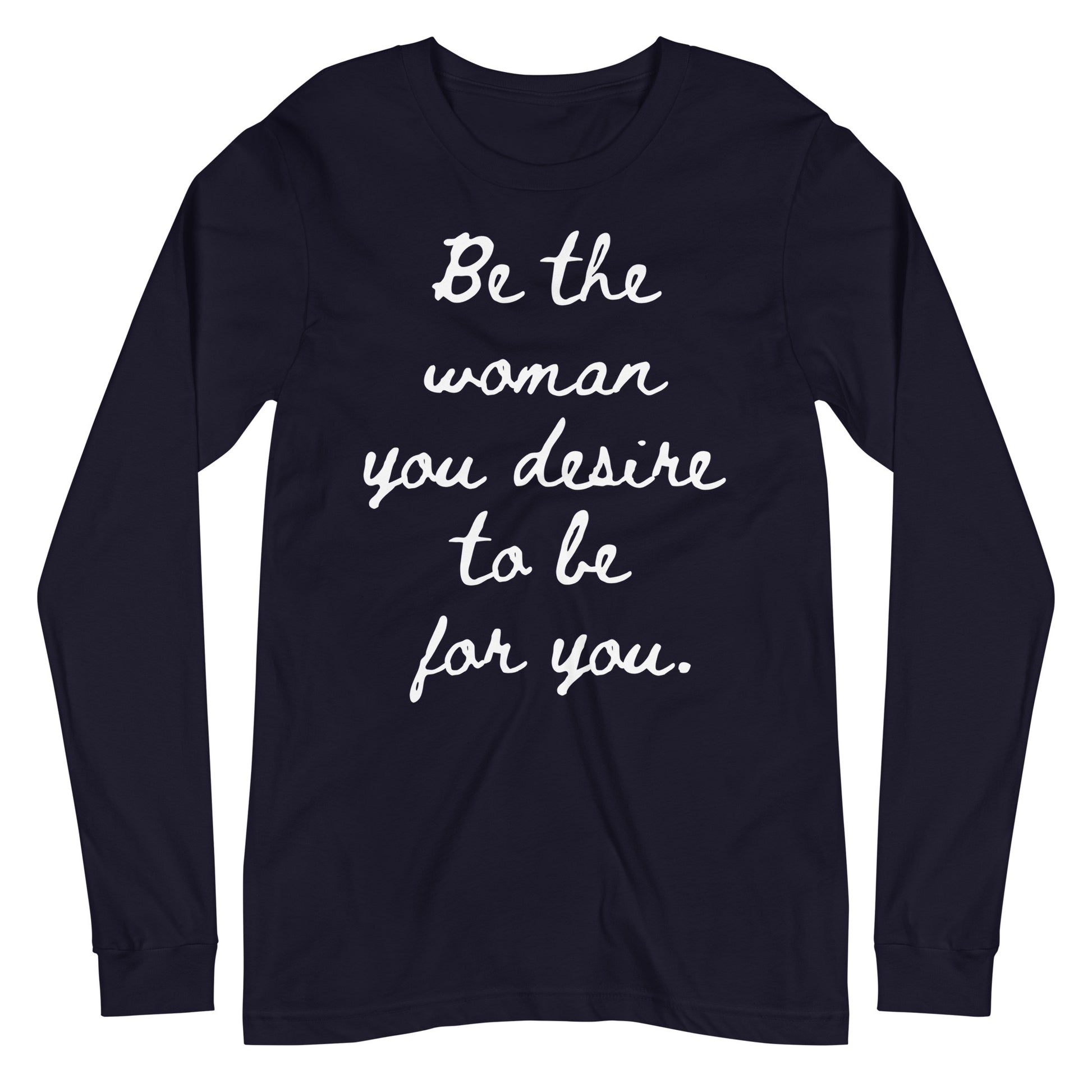 Navy-long-sleeve-tee- for woman www.brightcoloredwings.com